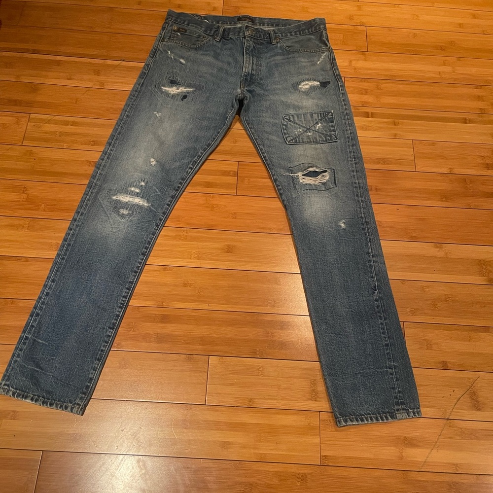 Polo Ralph Lauren Men's Straight Blue Jeans 34x34